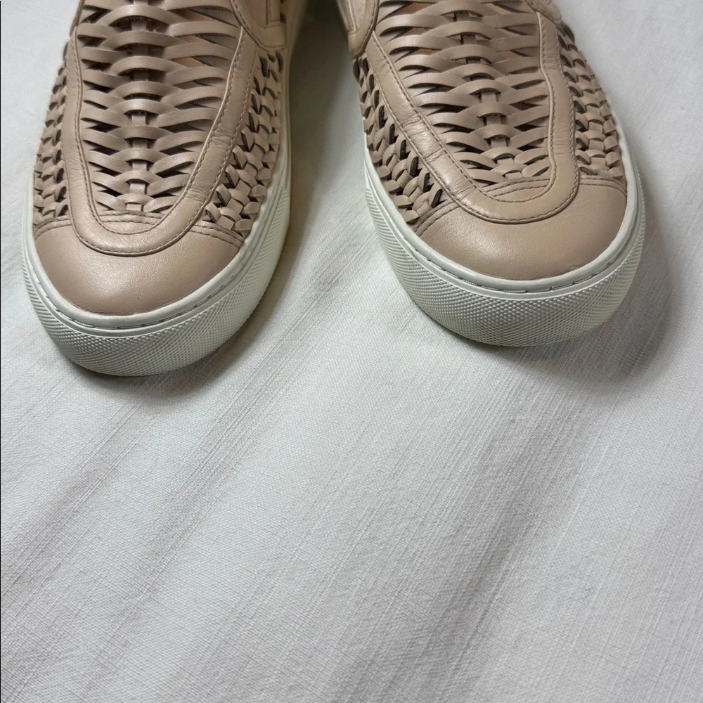 Tory Burch Beige‎ Woven Slip-On Loafers
